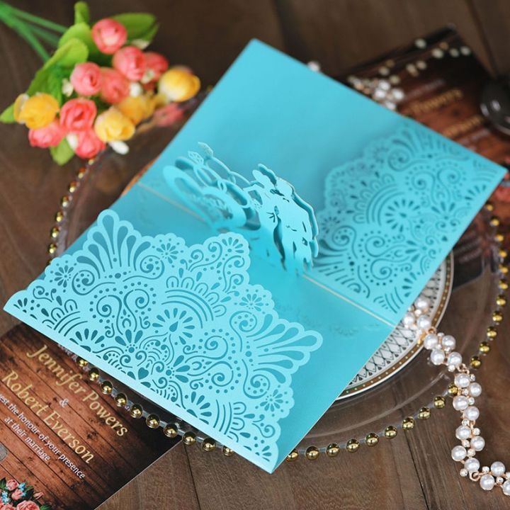 25-50pcs-laser-cut-bride-and-groom-wedding-invitations-card-3d-tri-fold-diamond-ring-greeting-card-wedding-party-favor-supplies