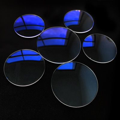 Sapphire Glass Double Dome 1.5Mm Thick 30Mm ~ 38.5Mm Lens Antireaction Blue AR-Coating Dia Watch Glass Replacement  Parts