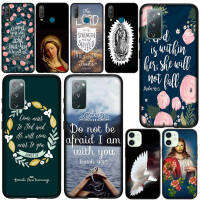 Style ปก เคสโทรศัพท์s หรับ Realme C2 C3 C11 C12 C15 C21 C25 5 5i 5S 6i 6 8 Pro 6Pro C25S C21Y C25Y C33 C35 C55 Real me 5Pro C RealmeC35 Y ซิลิโคน เคสโทรศัพท์ T187 NB15 Bible verse Jesus Christ  Virgen de Guadalupe Phone Casing