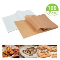 100PCS 20x30cm Baking Oil Paper Non Stick Oven Parchment Paper For Air Fryer Steamer