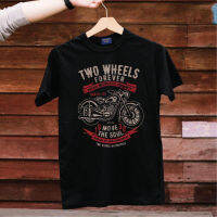 เสื้อยืดคุณภาพดี (พร้อมส่ง) เสื้อยืด TWO WHEELS - ผ้า