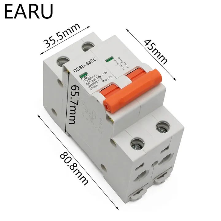 เบรกเกอร์-mcb-ขนาดเล็กพลังงานแสงอาทิตย์2p-dc-500v-ระบบ-pv-พลังงานแสงอาทิตย์ฟิวส์กระแสไฟฟ้าโดยตรงป้องกัน1-3-6-10-16-20-25-32-40-50-63a