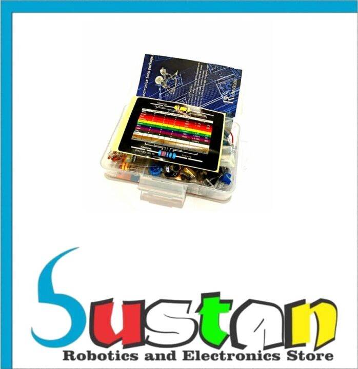 KIT EDUCATION ARDUINO ELECTRONIC FANS BREADBOARD CABLE RESISTOR LED ...