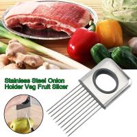 Creative Onion Fork Slicer Stainless Steel Loose Meat Tool Vegetables Cutter Fruit Kitchen Tomato Needle Aid Gadgets Potato Safe I6W2