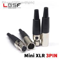 3pin Mini XLR Aviation Connector Female Socket Zinc Alloy copper pins for MIC Microphone Audio Video Connecting