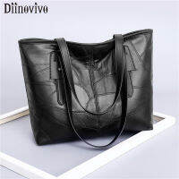 DIINOVIVO Large Capacity Handbags Female Ladies Casual Tote Bags For Women PU Leather Handbags Shoulder Bag Shopper Bag WHDV1277