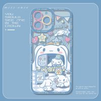 Suitable For Ice Cream Car Yugui Dog iPhone Phone Case 13 Pro Max 14 12 Mini 11 XS XR X 8 7 Plus 6S 6 SE Transparent Angel Eyes TPU Protective