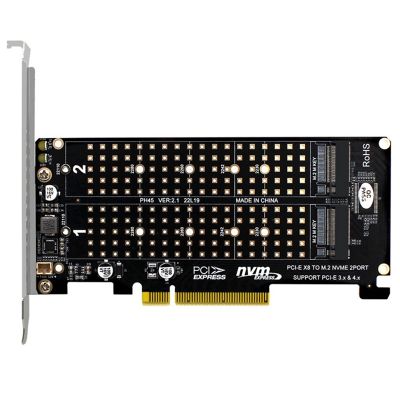 RAID Card PCI-E X8 Double Disk RAID Card Extended Dual NVME RAID PCI-E X8 Split Card