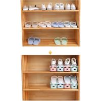 (cerci household goods)กล่องรองเท้า ShoeDurable Adjustable ShoeShoe Support Slot Save Space Cabinet Closet Bracket Shoe Box Organizer