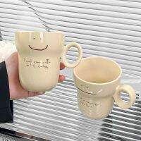 hotx【DT】 Korean simple water cup home gourd shape ceramic mug cute cartoon coffee milk summer new juice