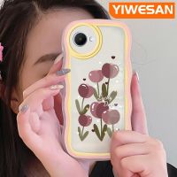 YIWESAN เคสสำหรับ Realme C30 C30s Narzo 50i ดีที่สุดลายการ์ตูนดอกไม้แฟชั่นสีสันสดใสเคสโทรศัพท์แบบใสขอบเป็นคลื่นเคสนิ่มโปร่งใสกันกระแทกป้องกันเลนส์กล้อง