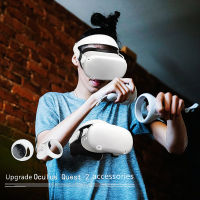 4Pcs VR Eye Cover Ultra Soft Non-Slip Breathable VR ชุดหูฟัง Face Eye Protective Mat Handle Grip สำหรับ Oculus Quest 2 4Pcs แบบพกพา VR