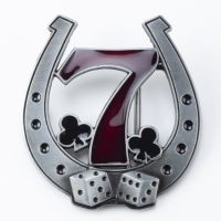 【CW】 Equestrian buckle Metal Buckle Number 7 Plum Pattern Origin Logo