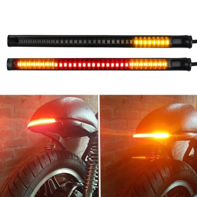 【CW】1Pc Scooter Motorcycle LED Light Strip Bar Tail Brake Turn Signal Strip Lights Parts For Truck Car Motorcycle Stop Signal Light