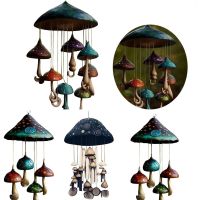 Decorative Garden Accessories Colorful Hanging Decorations Colorful Wind Chimes Mushroom Wind Chimes Outdoor Garden Decor