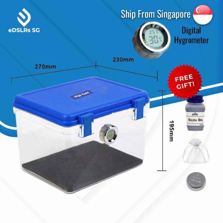Digi Cabi Dry box with Digital Hygrometer 12L and 22L DB012/DB022