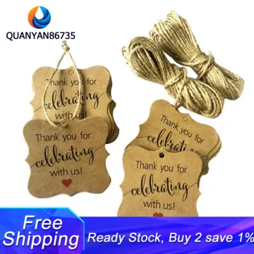 100pcs Kraft Paper Gift Tags Gift Wrapping Labels Wedding Birthday Party  Gift Wrapping Crafts 