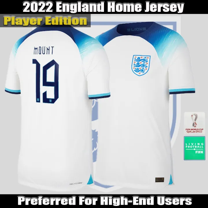 England Home Jersey 2022 World Cup Jersey Player Version เสื้อฟุตบอลชาย ...