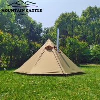 Ultralight Pyramid Tent Big Camping Teepee 4 Season Backpacking Tent Winter Birdwatching Tent Awnings Shelter With Stove Jack