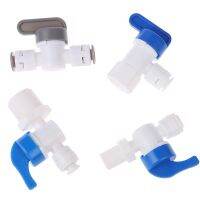 ❡ 1/4 1/2 Inline Tube Tap Shut Off Ball Valve Quick Fitting Connection Aquarium RO Water Filter Reverse Osmosis System