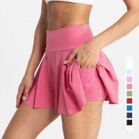 Tight new cultivate ones morality short skirt breathable mini skirts pants running fitness yoga tennis against the wardrobe malfunction pocket movement skirt