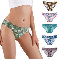 micesfly трусы женские безшовные Printed Ice Silk Briefs Low Waist Quick Dry Womens Panties lenceria Sensual Mujer