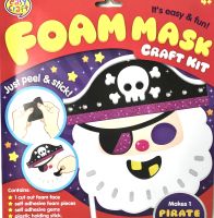 Pirate Mask Foam Craft Kit, kids craft, kids art and crafts, kids DIY, DIY crafts, craft kit, kids art kits, arts and crafts, Kids toys, Kid diy, easy kids craft