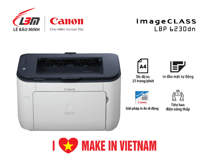 Máy in laser đơn năng Canon LBP6230Dn