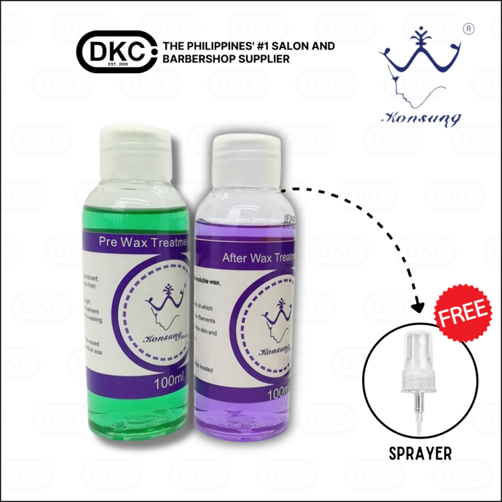 DKC Konsung After Wax (Purple) and Pre Wax (Green) Treatment Spray 100ml Lazada PH