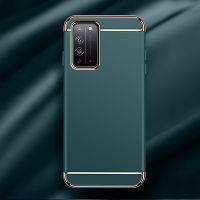 GOOGLEHITECH Huawei Y7A HYBRID กรณีการป้องกันอย่างเต็มรูปแบบ METAL COATED SHINY PATTERN ELECTROPLATING Back Case Cover Huawei Y7a