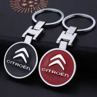 High quality metal car keychain Car emblem key ring Citroen car accessories