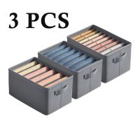 3pcs Clothes Jeans Storage Organizer Cabinet Drawers Separator For Bedroom Drawer Storage Box Wardrobe Organizer Socks Underwear