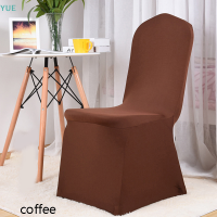 ?【Lowest price】YUE 1pcs เก้าอี้แต่งงานครอบคลุมโพลีเอสเตอร์ยืด slipcover สำหรับห้องอาหารจัดเลี้ยง Hotel dining PARTY Universal Chair COVER