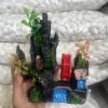 Ms46 hòn non bộ có bánh xoay nhỏ sủi o x i trang trí hồ cá, hòn non bộ. - ảnh sản phẩm 1