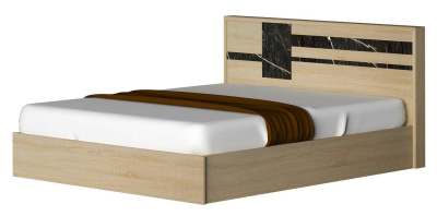 เตียงนอน HAVANA 5 ฟุต // MODEL : BTZ-501 ดีไซน์สวยหรู สไตล์เกาหลี เตียงหัวตรงลายหิน สินค้าขายดี แข็งแรงทนทาน ขนาด 162x208x90 Cm