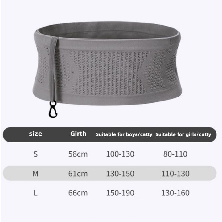 multifunctional-knit-breathable-concealed-waist-bag-slim-thin-waist-pack-with-hanging-hook-lightweight-packet-for-riding-fitness