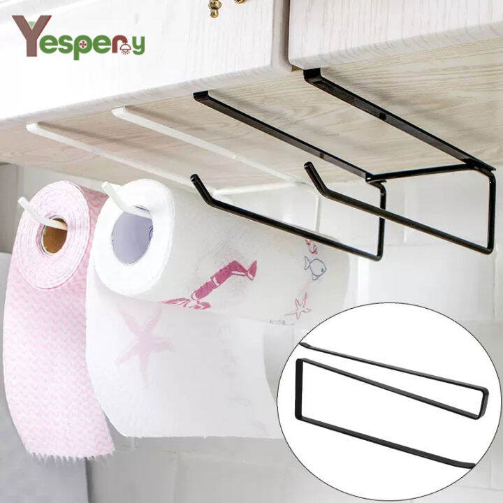 YESPERY Kitchen Hanging Paper Roll Rack Towel Rack Household Bathroom