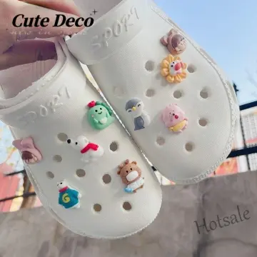 8 pcs cute sumikko gurashi shoe charms crocs