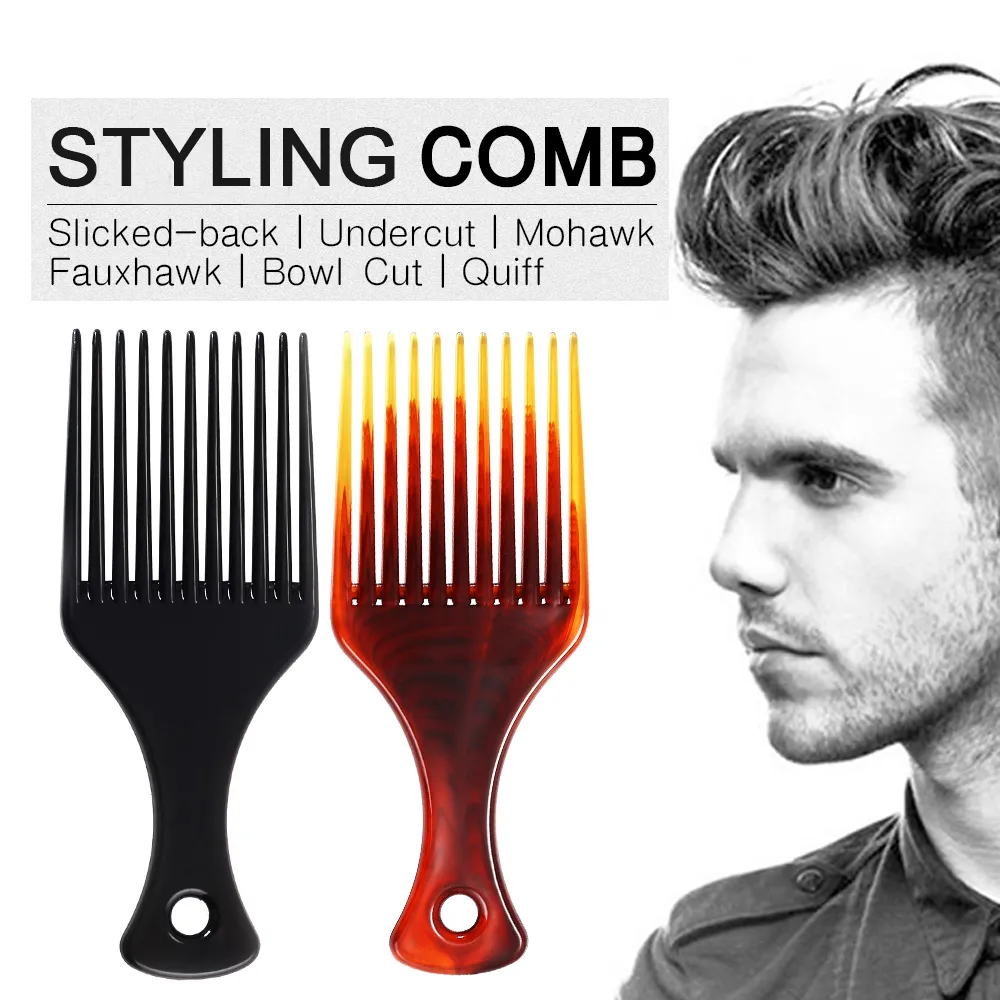 BlueZOO Hair Comb Insert Afro Hair Pick Comb Hair Fork Comb Oil Slick Styling  Hair Brush Hairdressing Accessory for Men & Women TDigitals | Lazada
