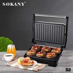 Sokany Electric Grill Sandwich Maker SK-116 Special Non-Stick Coating  Professional Thermostat Controlled Toaster Grill Maker Sandwich Maker