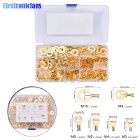 【YF】✖✲  150PCS 300/450/540PCS M4 M5 Lugs Crimp Terminals Cable Lug Wire Non-insulated Assortment