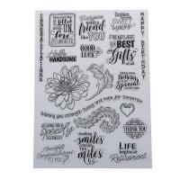 YITN  happy birthday transparent clear silicone stamp for diy scrapbooking photo decor
