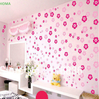 ?【Lowest price】HOMA 108 Flowers 6 Butterfly DIY สติกเกอร์ผนังที่ถอดออกได้ decal เด็กผู้หญิงตกแต่งห้องนอน