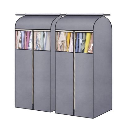 【CC】 Large Storage Garment Hanging Dust Cover Coat Protector Non-woven Fabric Organizer