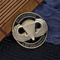 U.S. Airborne Paratrooper Bronze Hollow Commemorative Coin Military Challenge Collectibles Army Fan Gifts