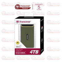 External SSD 4TB : ESD380C * USB 3.2 Gen 2x2 : Transcend - รับประกัน 5ปี - มีใบกำกับภาษี TS4TESD380C