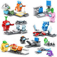 Kids Toys Among US Model Building Blocks 8 pcslot Mini Figures Bricks Idear Creative DIY For Children as Christmas Gifts