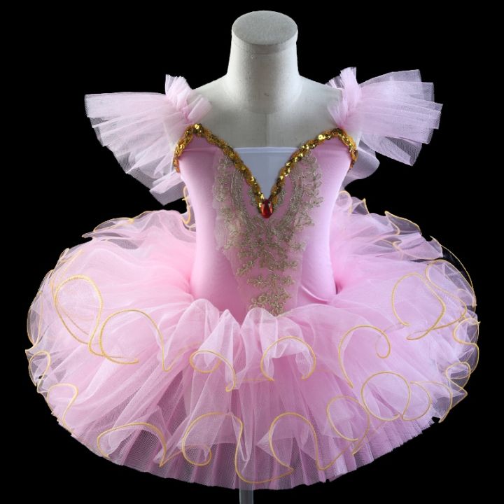 professional-ballet-tutu-girls-blue-pink-platter-pancake-tutu-ballerina-party-dress-adult-women-child-kids-ballet-dance-costume