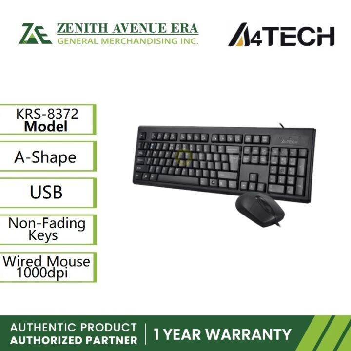 A4Tech KRS-8372 A-Shape with Mouse USB Black | Lazada PH