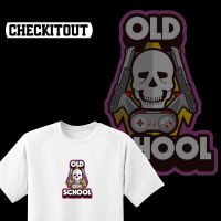 CheckItOut OLD SCHOOL 2 Premium cotton UNISEX Tshirt Lengan Pendek Baju T-shirt Baju perempuan lelaki Casual T-shirt